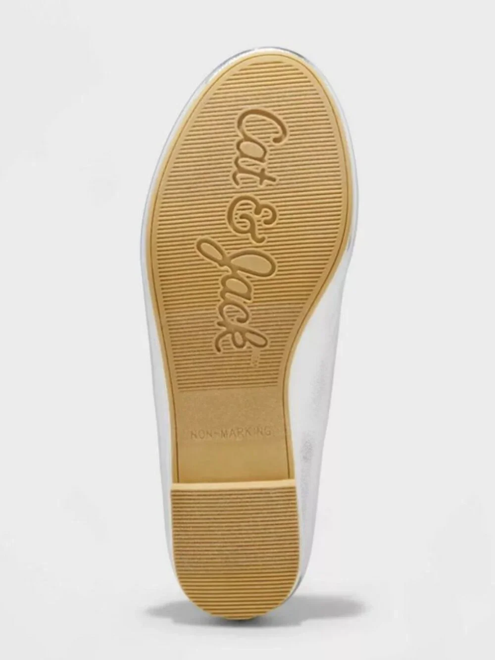 NEW Kids' Diana Slip-On Ballet Flats - Cat & Jack™ Silver 5